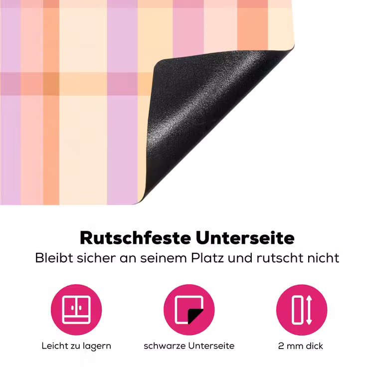 Pastel - uitpatroon - Geometrisch Inductie beschermer vinyl 3mm klein 276 -zzzzzzz-lf-onderkant