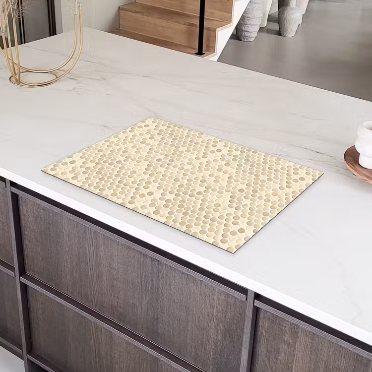Penny - Mozaïek - Zand Inductie beschermer vinyl 3mm klein 276 -sfeer8