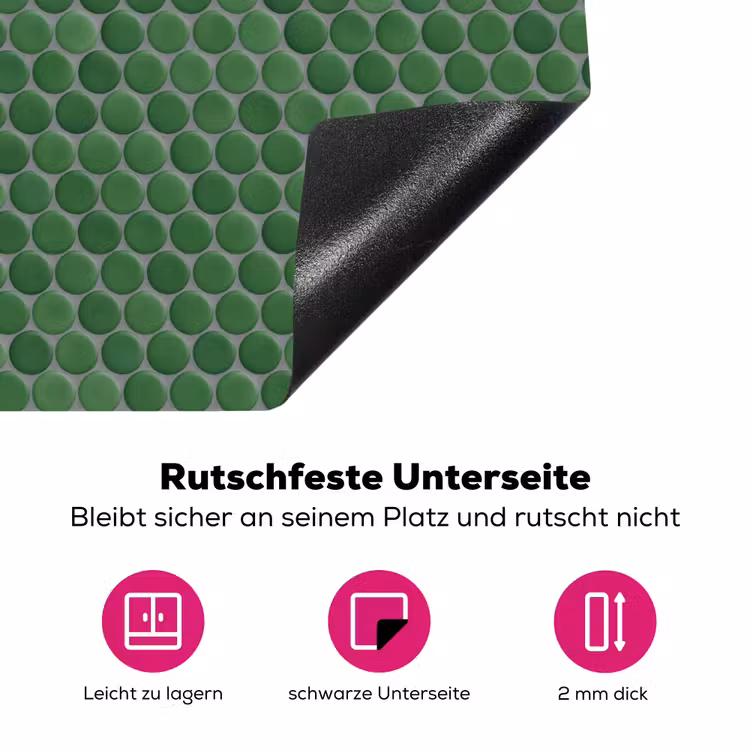 Penny - Mozaïek - Bosgroen - Green Inductie beschermer vinyl 3mm klein 276 -zzzzzzz-lf-onderkant