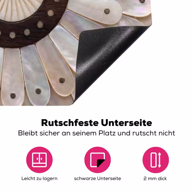 Parelmoer - Patroon - Decoratie - Ambacht - Wit Inductie beschermer vinyl 3mm middel -zzzzzzz-lf-onderkant