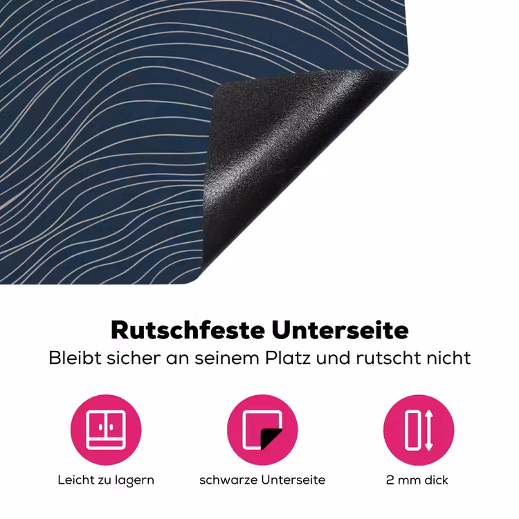 Persoon - Surfen - Oceaan - Natuur - Modern Inductie beschermer vinyl 3mm klein -zzzzzzz-lf-onderkant