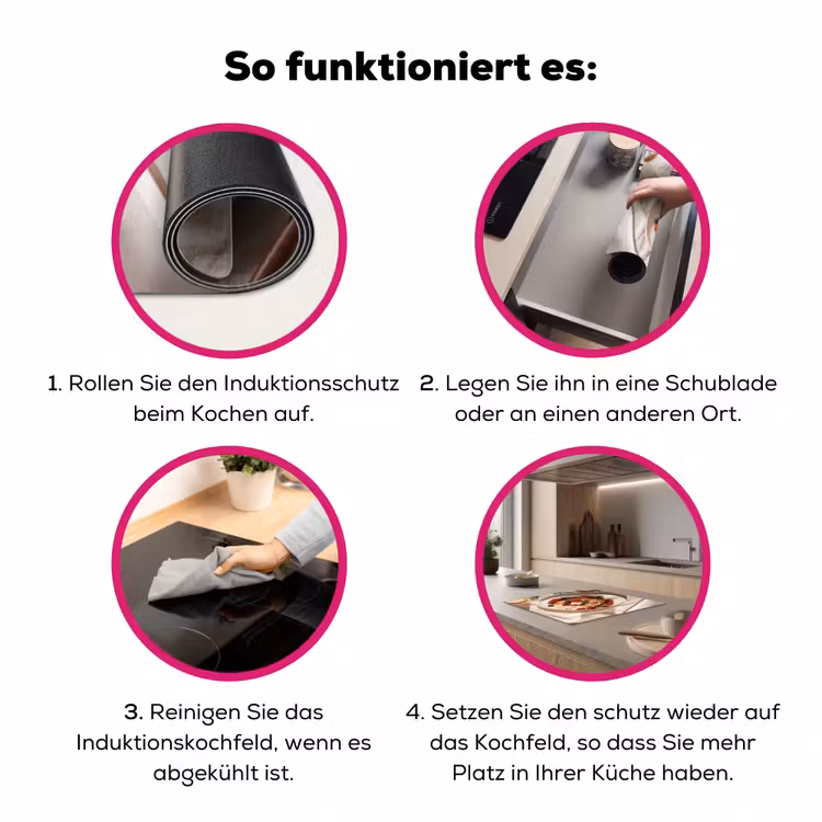 Pannenkoeken - Bessen - Ontbijt - Modern - Beige Inductie beschermer vinyl 3mm middel -zzzzzzz-lf-werking