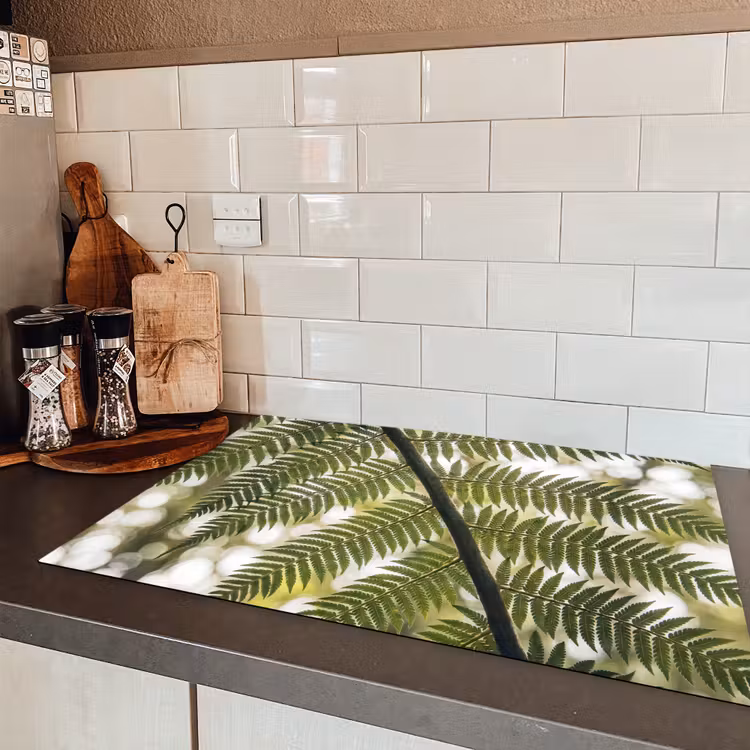 Plant - Blad - Natuur - Groen - Detail Inductie beschermer vinyl 3mm klein -sfeer3