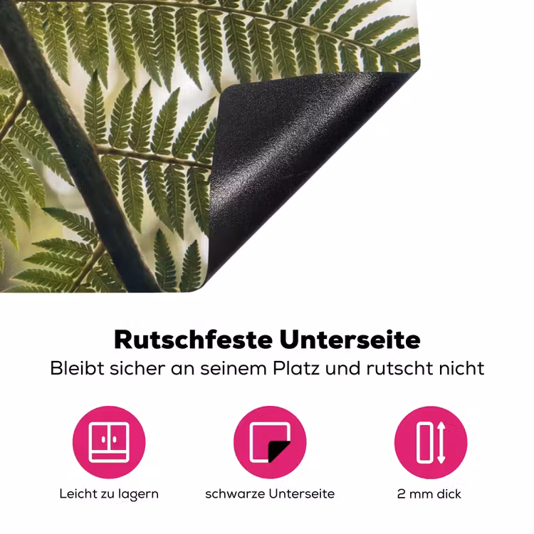 Plant - Blad - Natuur - Groen - Detail Inductie beschermer vinyl 3mm klein -zzzzzzz-lf-onderkant