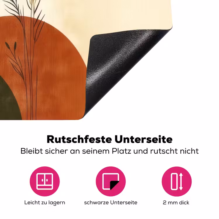 Planten - Abstract - Vormen Inductie beschermer vinyl 3mm klein -zzzzzzz-lf-onderkant