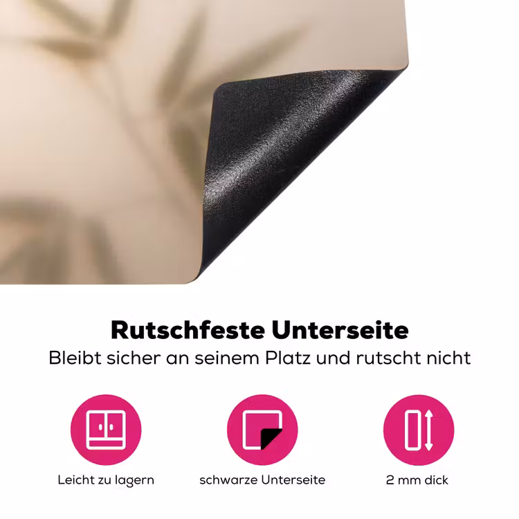 Planten - Bladeren - Natuur - Groen Inductie beschermer vinyl 3mm klein -zzzzzzz-lf-onderkant