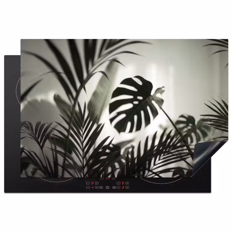 Planten - Bladeren - Natuur - Minimalistisch - Groen Inductie beschermer vinyl 3mm klein -3d