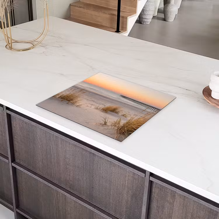 Pier - Zonsondergang - Strand Inductie beschermer vinyl 3mm middel -sfeer8