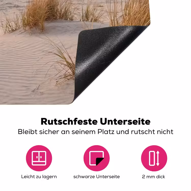Pier - Zonsondergang - Strand Inductie beschermer vinyl 3mm middel -zzzzzzz-lf-onderkant