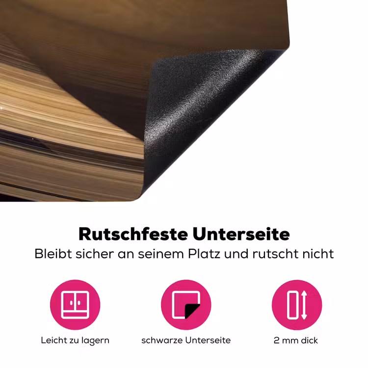 Herdabdeckplatte - Planet – Ringe – Weltraum - Planeet - Ringen - Ruimte Inductie beschermer vinyl 3mm middel
