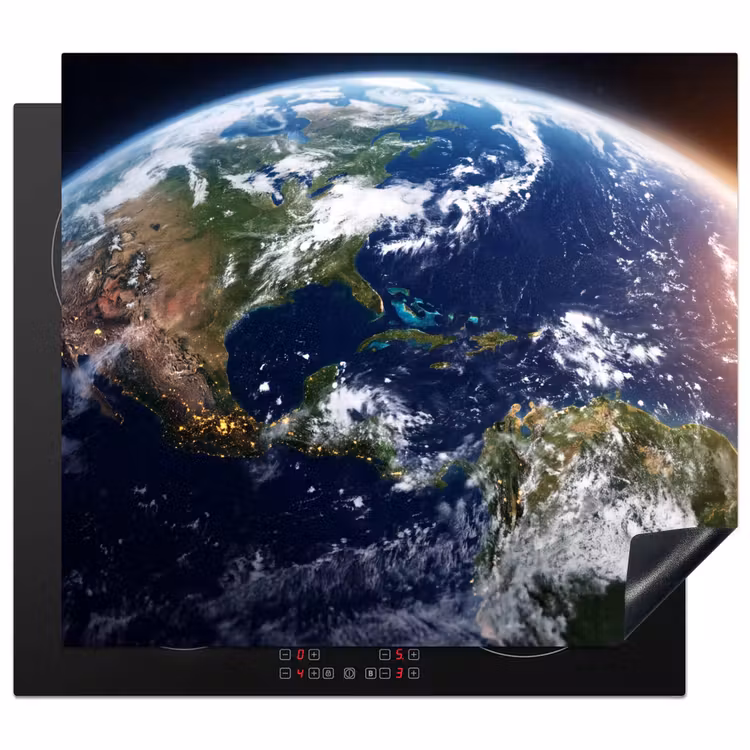 Herdabdeckplatte - Planet – Weltraum – Kosmos - Planeet - Ruimte - Kosmos Inductie beschermer vinyl 3mm middel