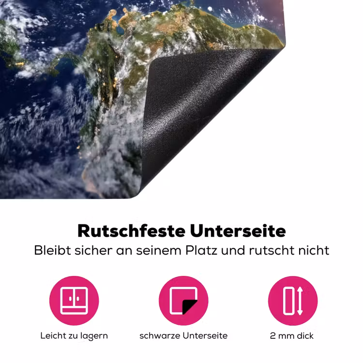 Herdabdeckplatte - Planet – Weltraum – Kosmos - Planeet - Ruimte - Kosmos Inductie beschermer vinyl 3mm middel
