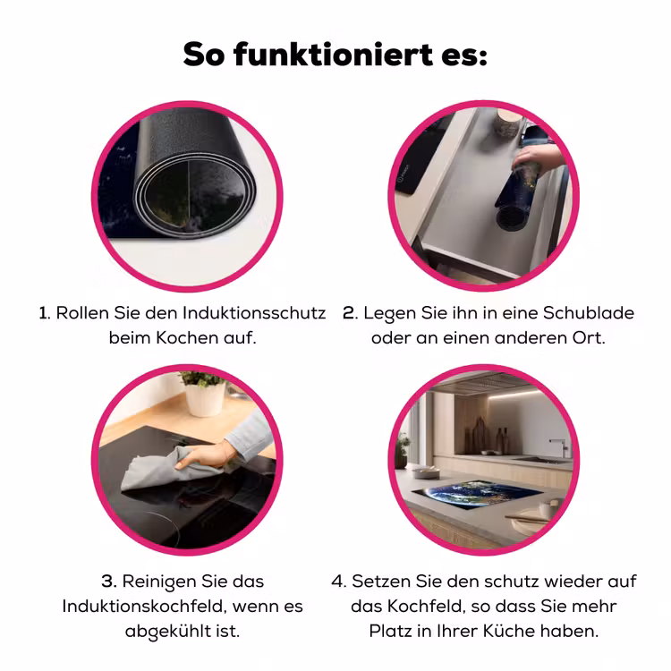 Herdabdeckplatte - Planet – Weltraum – Kosmos - Planeet - Ruimte - Kosmos Inductie beschermer vinyl 3mm middel