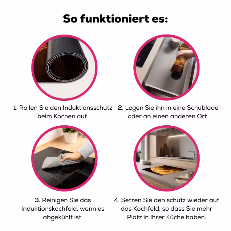 Herdabdeckplatte - Planet – Weltraum – Orange - Planeet - Ruimte - Oranje Inductie beschermer vinyl 3mm middel