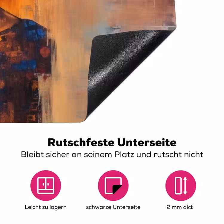 Portret - Sieraden - Schilderachtig Inductie beschermer vinyl 3mm klein -zzzzzzz-lf-onderkant