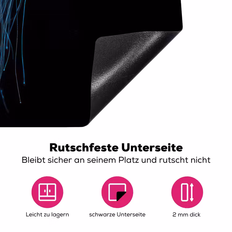 Kwal - Tentakels - Blauw - Licht Inductie beschermer vinyl 3mm klein -zzzzzzz-lf-onderkant