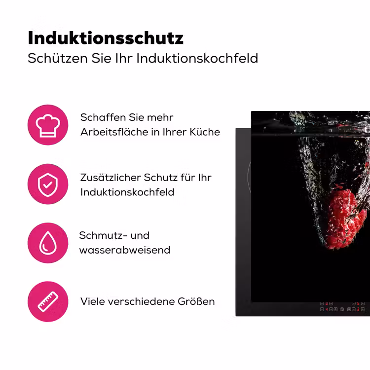 Frambozen Onderdompeling Inductie beschermer vinyl 3mm klein -zzzzzzz-lf-ups