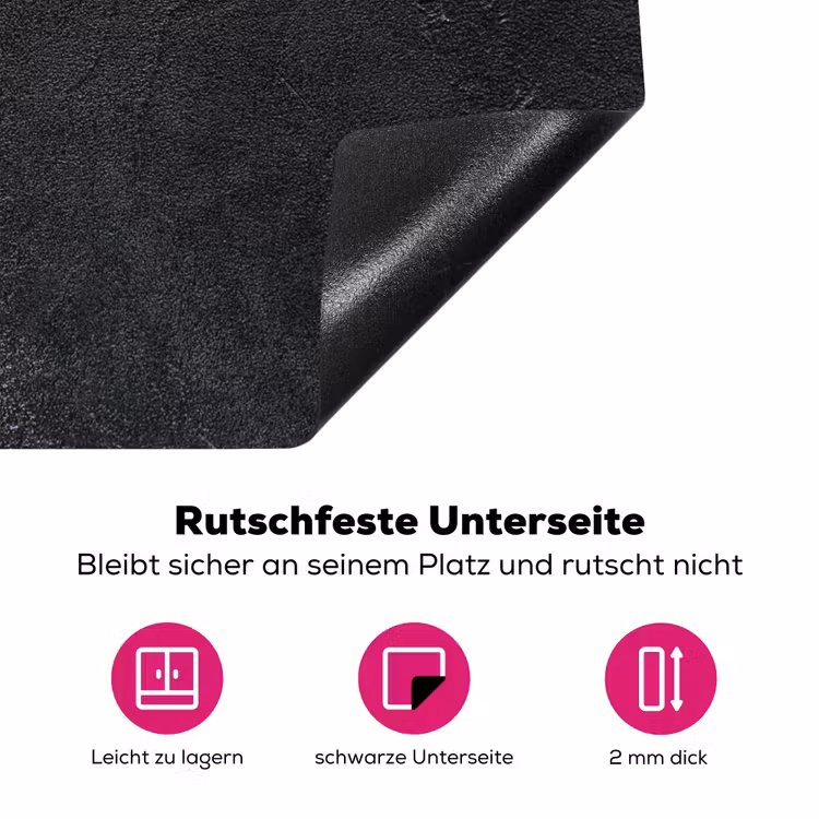 Diep Antraciet Textuur Inductie beschermer vinyl 3mm middel -zzzzzzz-lf-onderkant