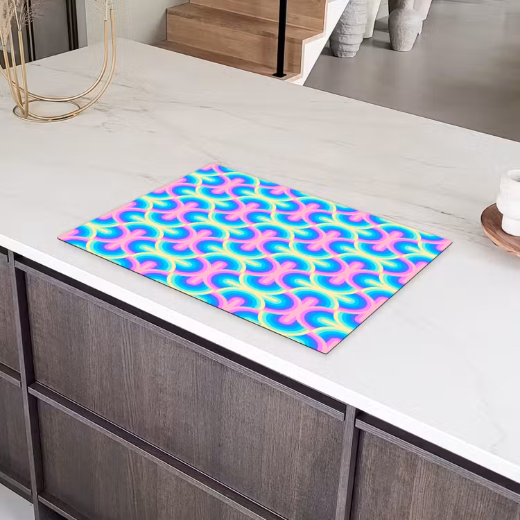 Regenboog - Neon - Kleuren Inductie beschermer vinyl 3mm klein 276 -sfeer8