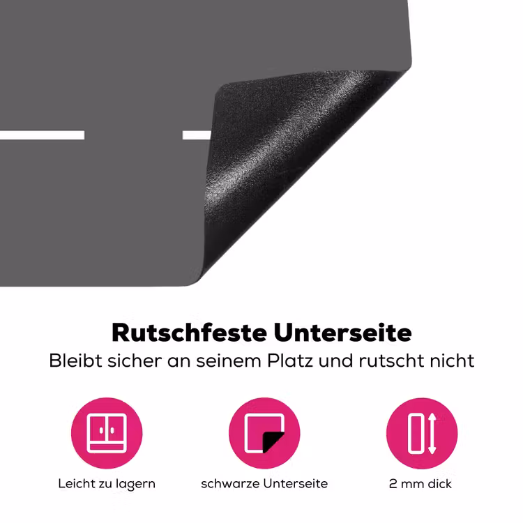 Racebaan - Illustratie - Sport - Kleurrijk Inductie beschermer vinyl 3mm klein -zzzzzzz-lf-onderkant