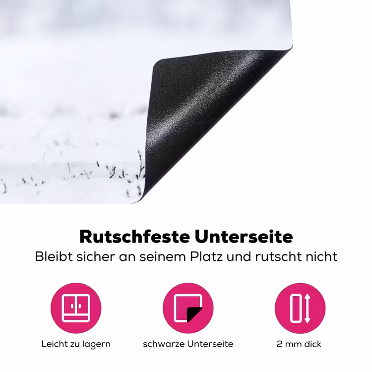 Rendier - Gewei - Toendra - Sneeuw - Wild Inductie beschermer vinyl 3mm klein -zzzzzzz-lf-onderkant