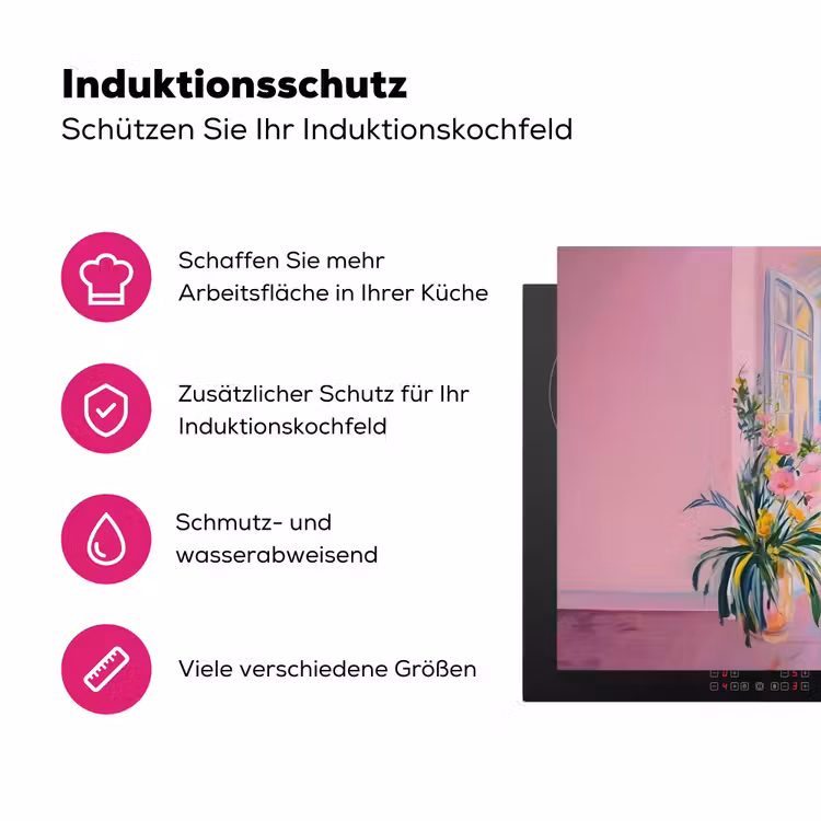 Roze - Buiten - Verf Inductie beschermer vinyl 3mm klein -zzzzzzz-lf-ups