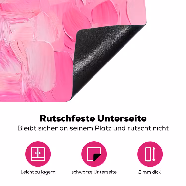 Roze - Verf - Coffee Inductie beschermer vinyl 3mm klein -zzzzzzz-lf-onderkant