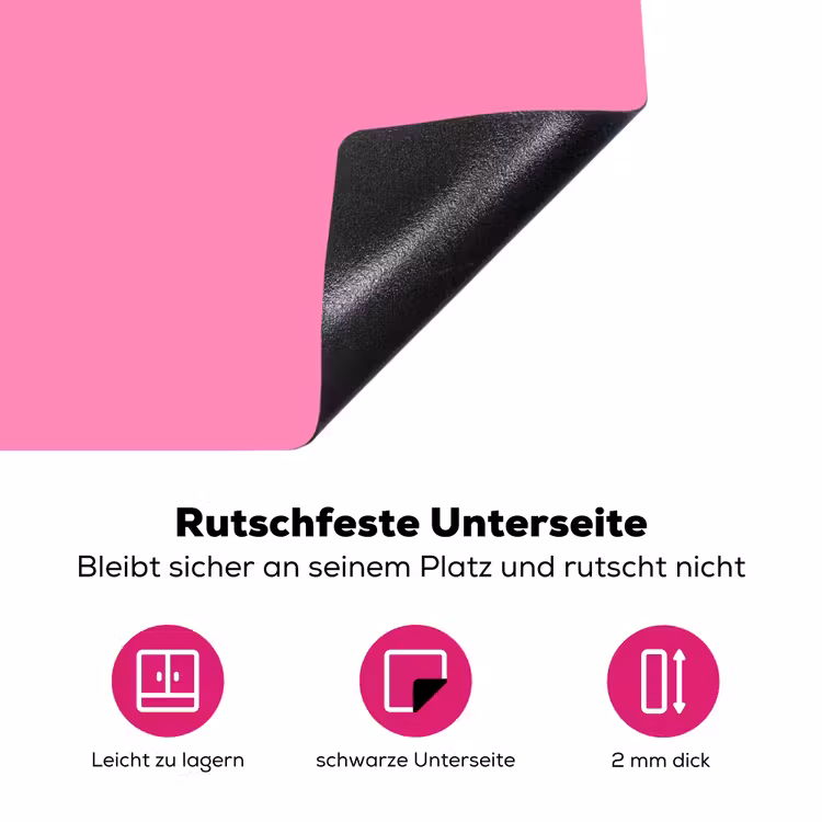 Roze - Groene bonjour - Organisch Inductie beschermer vinyl 3mm klein -zzzzzzz-lf-onderkant