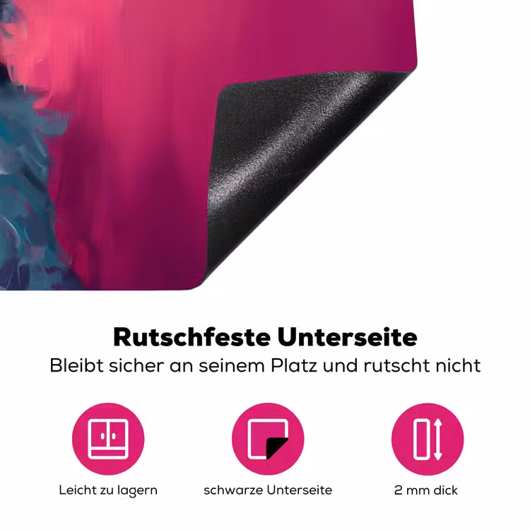 Pink - Hond - Bubbel Inductie beschermer vinyl 3mm klein -zzzzzzz-lf-onderkant