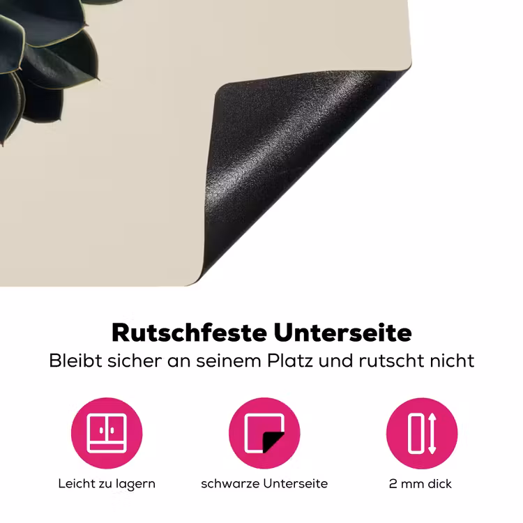 Rozet - Cirkelvormig - Donkergroen Inductie beschermer vinyl 3mm klein -zzzzzzz-lf-onderkant