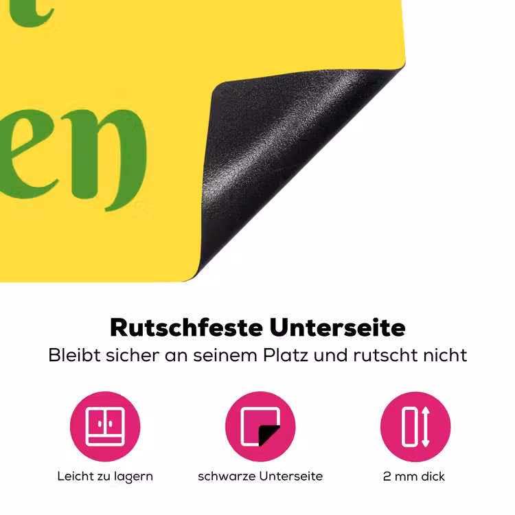 Mij niet bellen - Telefoon - Geel Inductie beschermer vinyl 3mm klein -zzzzzzz-lf-onderkant