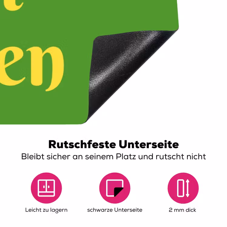 Mij niet bellen - Telefoon - Groen Inductie beschermer vinyl 3mm klein -zzzzzzz-lf-onderkant