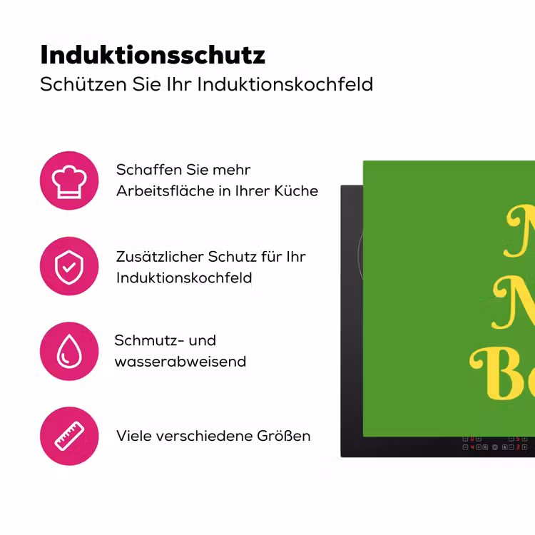 Mij niet bellen - Telefoon - Groen Inductie beschermer vinyl 3mm klein -zzzzzzz-lf-ups