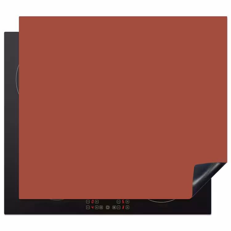 Rustic - Terracotta - Oranje Inductie beschermer vinyl 3mm middel 274 -3d