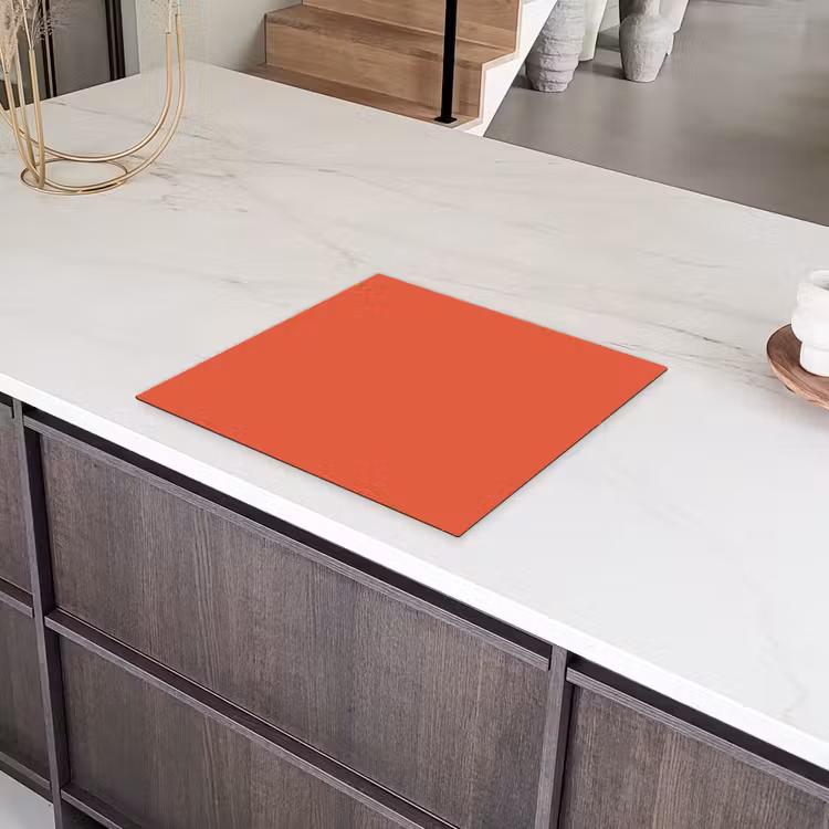 Rustic - Clay - Oranje Inductie beschermer vinyl 3mm middel 274 -sfeer8