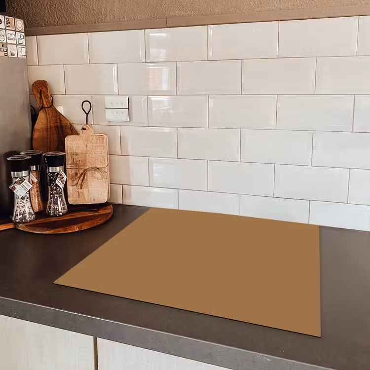 Sahara - Earth - Oranje Inductie beschermer vinyl 3mm middel 274 -sfeer3
