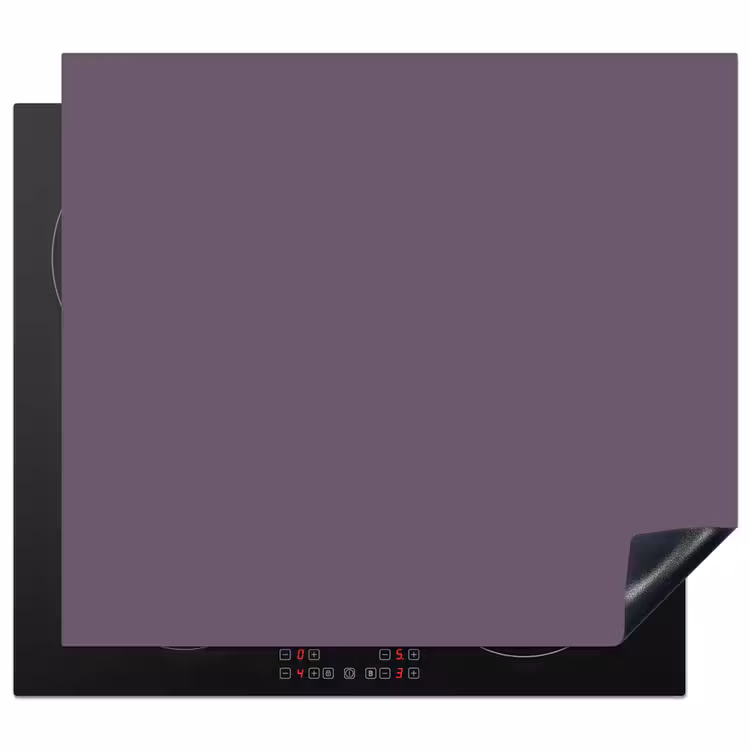 Velvet - Aubergine - Paars Inductie beschermer vinyl 3mm middel 274 -3d