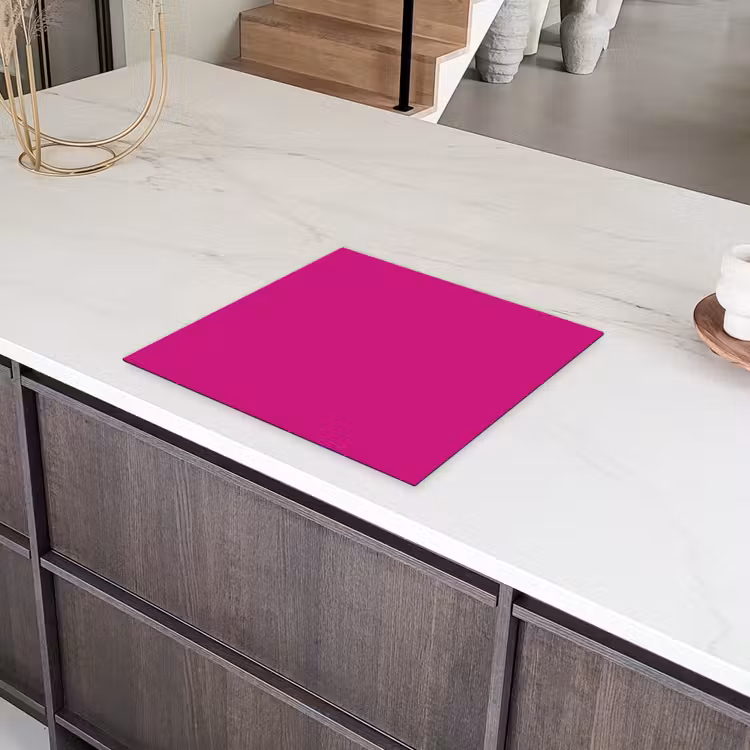 Velvet - Magenta - Roze Inductie beschermer vinyl 3mm middel 274 -sfeer8