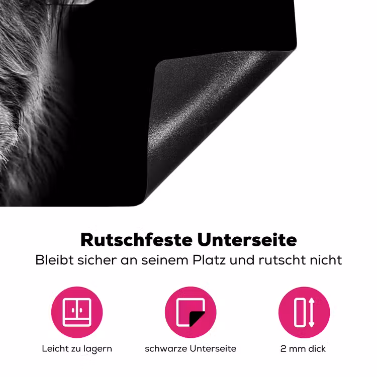 Schaduwgestalte Inductie beschermer vinyl 3mm klein -zzzzzzz-lf-onderkant