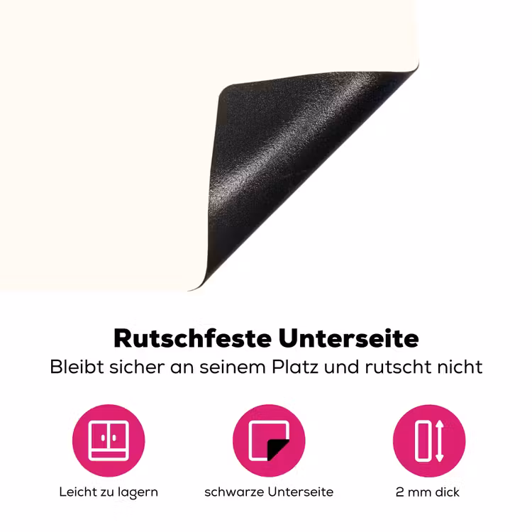 Schepijs - Hoorntje - Illustratie - Minimalistisch Inductie beschermer vinyl 3mm klein -zzzzzzz-lf-onderkant