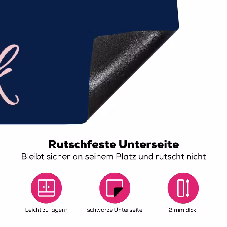 Fuck what they think - Blauw - Cursief Inductie beschermer vinyl 3mm klein -zzzzzzz-lf-onderkant