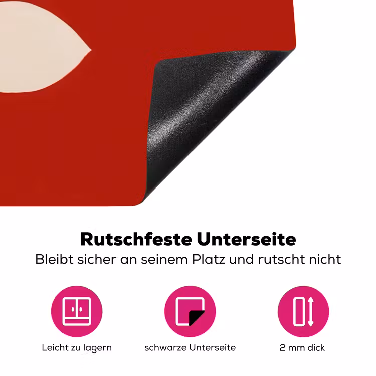 Silhouet - Bladeren - Tak Inductie beschermer vinyl 3mm klein -zzzzzzz-lf-onderkant
