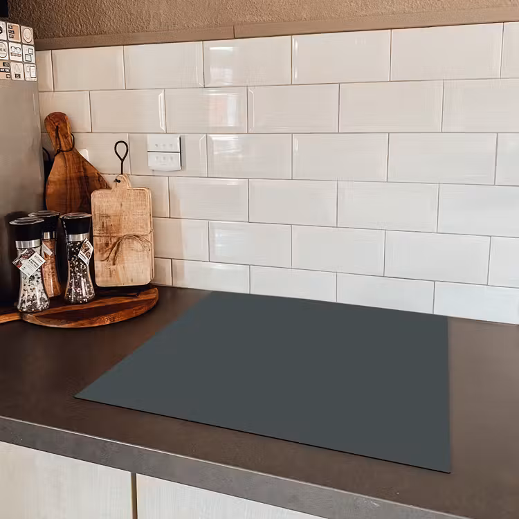 Slate - Millstone - Grijs Inductie beschermer vinyl 3mm middel 274 -sfeer3
