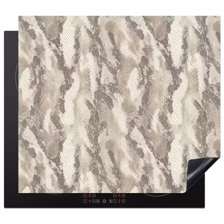 Herdabdeckplatte - Schlange - Muster - Taupe