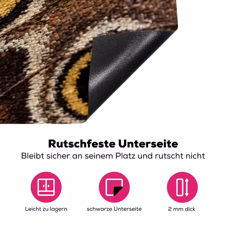 Vlinder - Vleugel - Abstract Inductie beschermer vinyl 3mm klein -zzzzzzz-lf-onderkant