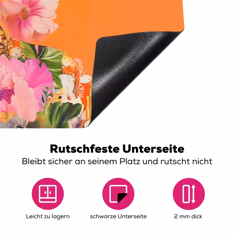 Vlinders - Vrouw - Zonnebril - Kleurrijk Inductie beschermer vinyl 3mm klein -zzzzzzz-lf-onderkant