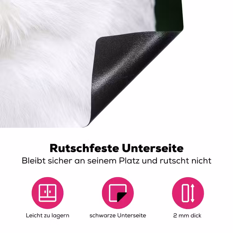 Sneeuwuil - Portret - Geel Inductie beschermer vinyl 3mm klein -zzzzzzz-lf-onderkant