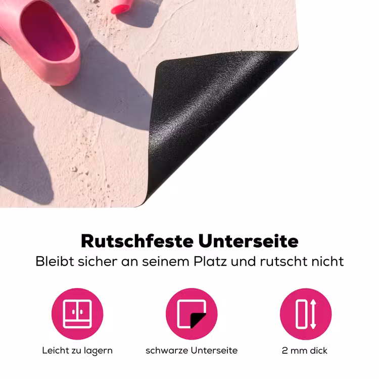 Snorkelset - Strand - Zomer - Roze Inductie beschermer vinyl 3mm middel -zzzzzzz-lf-onderkant