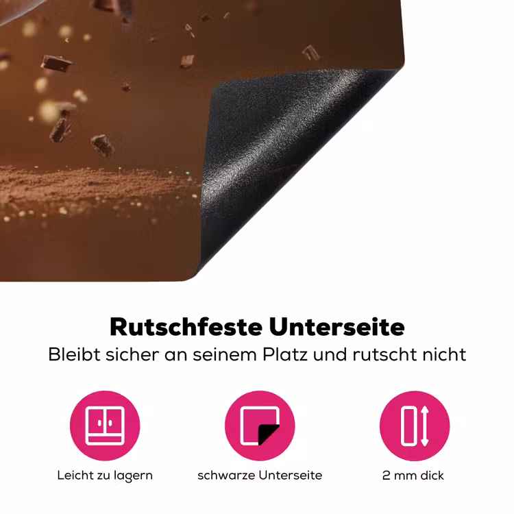 Chocolade - Macarons - Eten - Snoep Inductie beschermer vinyl 3mm klein -zzzzzzz-lf-onderkant