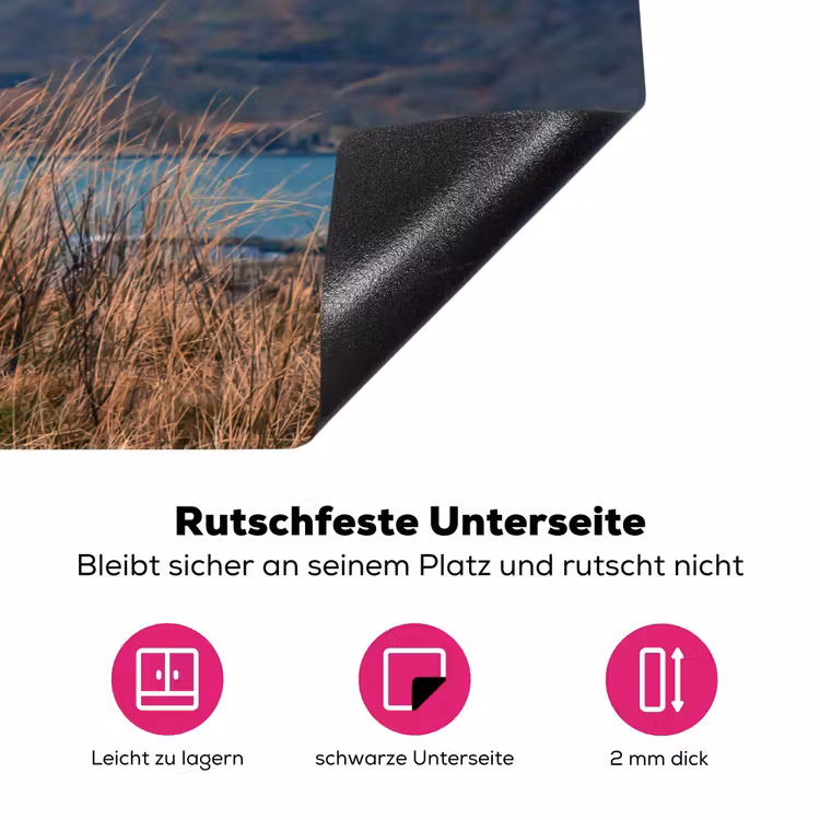 Schotse Hooglander - Berg - Water - Natuur - Koe Inductie beschermer vinyl 3mm klein -zzzzzzz-lf-onderkant